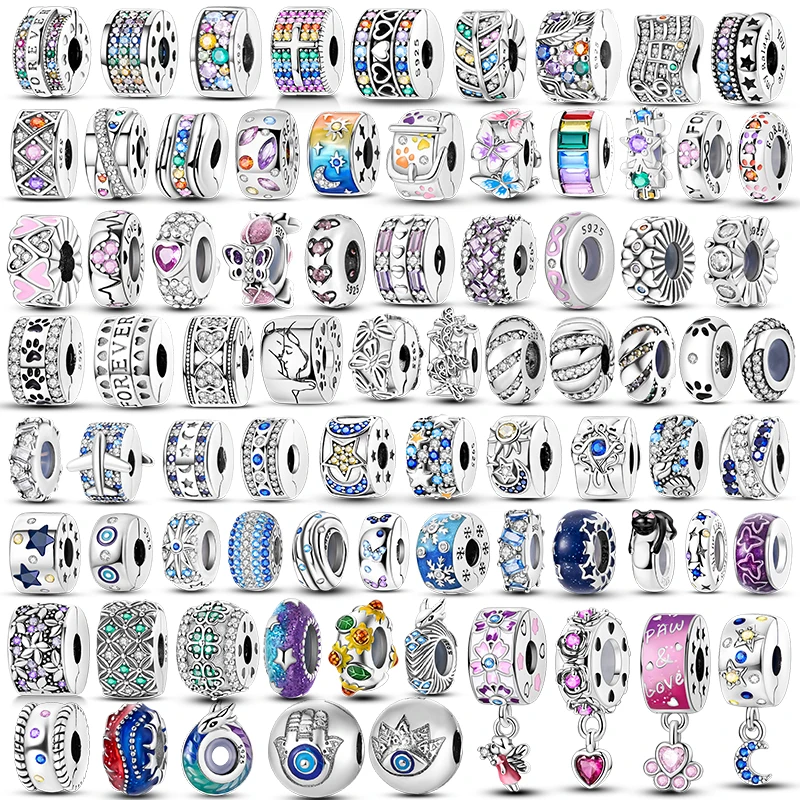 Sterling Silver Clover Clip Charm 1